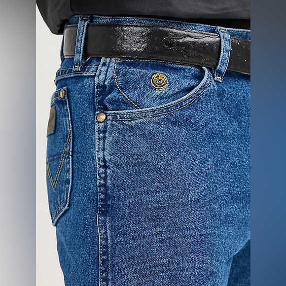 Wrangler “ George Strait“ Cowboy Cut Collection Blue Jeans - Picture 7 of 13